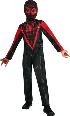 Immagine prodotto di Spider-Man: Miles Morales - Costume - Bambini BN6263 (128-140) (Nero/Rosso)