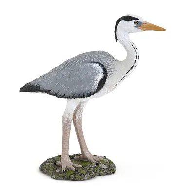 Image de Papo SAS Papo figurine de jeu 9cm héron cendré, profondeur x largeur x hauteur (mm) : 90x45x90