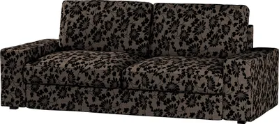 Produktbild von Dekoria Bezug für Kivik 3-er Bettsofa, braun-schwarz, Kivik 3-er Bettsofabezug