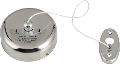 Produktbild von Teleskop-Wäscheleine, robuster Edelstahl, hält bis zu 15 kg, verstellbare Duschleine, tragbare einziehbare Wäscheleine für den Innen- und Außenbereich