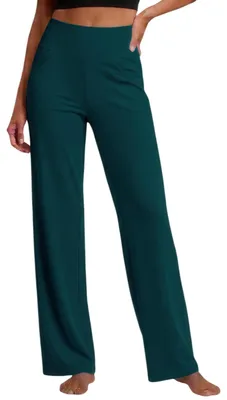 Produktbild von Elegante Yogahosen für Damen mit weitem Bein und Taschen
