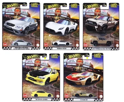 Produktbild von HOT WHEELS PREMIUM Boulevard Full Set mit 5 Autos Nr. 126–130