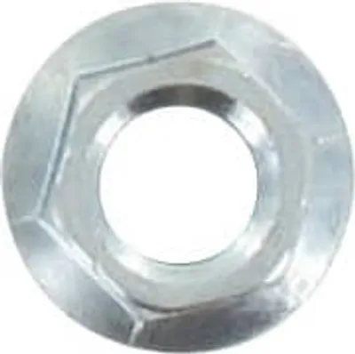 Produktbild von Bundmutter M7 mit Bund weiß verzinkt Baotian 1PE40QMB-020 Motorroller.de Sechskantmutter Flanschmutter Sechskant-Mutter Flansch-Mutter Maschinenmutter