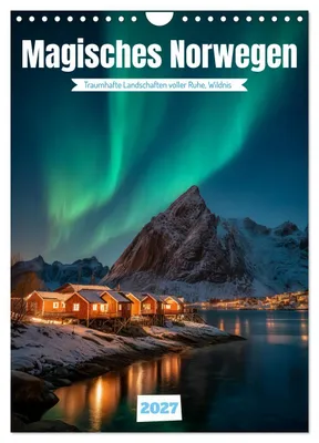 Produktbild von Magisches Norwegen (Wandkalender 2027 DIN A4 hoch), CALVENDO Monatskalender