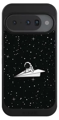 Produktbild von NIVOCASE Hülle für Google Pixel 10  Handyhülle NIVOcore Case Schwarz Astronaut Comic Papier