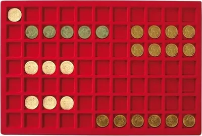 Produktbild von Lindner 2329-77 Tableau für 77 Münzen bis 24 mm Ø