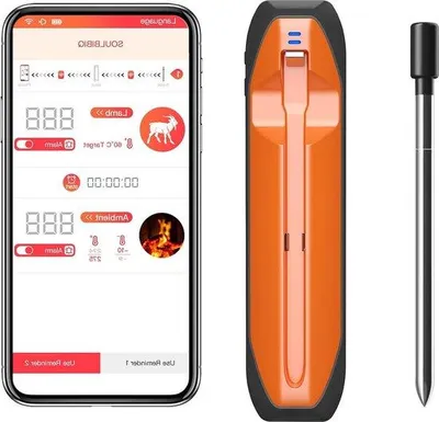 Obrázok produktu pre Bluetooth teplomer na grilovanie IP67, bezdrôtový, dosah 150 m, dobíjateľný, na grilovanie