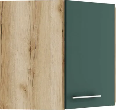 Produktbild von Optifit Eckhängeschrank Savona405 BxTxH 60 x 34,6 x 57,6 cm grün matt zerlegt Anschlag reversibel KUSA OED606-9+