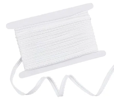 Biasband 9,14 m weiß 10 mm Polyester