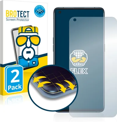 Produktbild von 2x BROTECT Fullscreen Schutzfolie für Oppo Find X3 Pro Displayschutz Folie Fullcover Klar Transparent