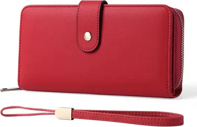 Produktbild von Damen Portemonnaie Groß RFID Schutz 14 Kartenfächer Blau