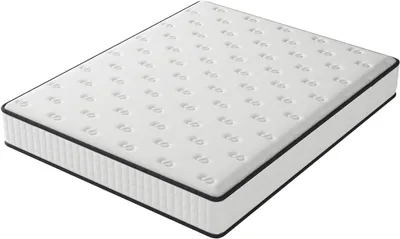 Produktbild von DEWINNER Matratze 140 x 200 cm, Dicke 25 cm, Matratze aus Memory-Schaum, hohe Dichte, mittlere Härte, hypoallergen, isolierter Schlaf, 7 Zonen