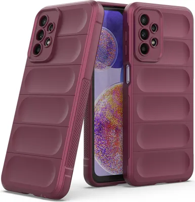 Image de Galaxy A23 Case, étui de protection antichoc en TPU Silicone pour Samsung Galaxy A23 Bordeaux