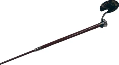 Produktbild von Equipage edle Reitgerte 120 cm Dressurpeitsche weiß schwarz oder braun Silberknauf, Farbe:Braun, Größe:120 cm