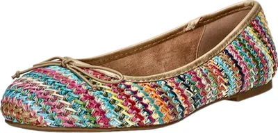 Produktbild von living UPDATED Damen-Ballerina Beige-Mehrfarbig, Farbe:multicolor, EU Größe:37