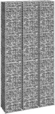 Immagine prodotto di vidaXL Gabbioni per letti rialzati 3 pezzi 30x30x200 cm in ferro