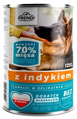 Image de Frendi Boîte pour chien à la dinde en sauce 1250 g