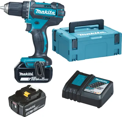 Produktbild von Makita DDF482RTJ 18V 2x BL1850B Akku-Bohrschrauber