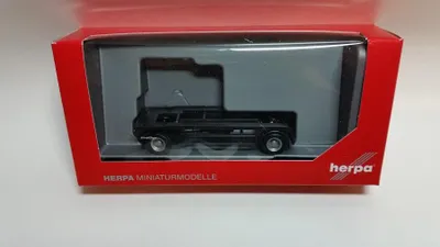 Produktbild von Herpa 076289 - 1/87 Anhänger Für Abrollbehälter - Schwarz - Neu