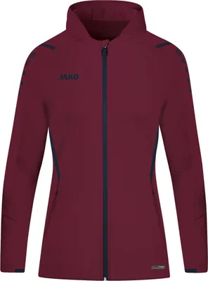 Produktbild von JAKO Damen Kapuzenjacke Challenge, Farbe:maroon/marine, Größe:44