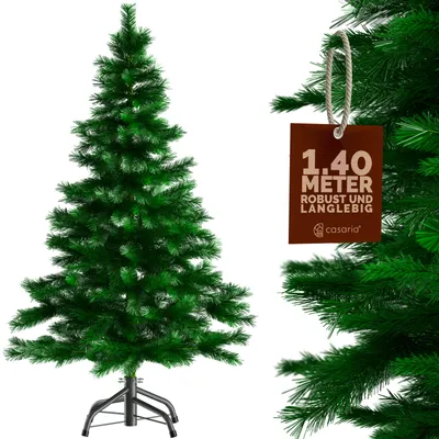Produktbild von CASARIA® Weihnachtsbaum künstlich 140 cm Edeltanne-MIX dichte Spitzen schwer entflammbar