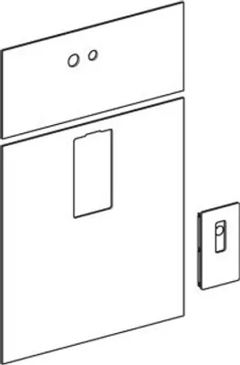 Produktbild von Geberit 242701SQ1 Frontverkleidung für Geberit Monolith