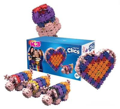 Produktbild von Clics Bauset K3 Nano Clics - 190-teiliges Konstruktionsspielzeug