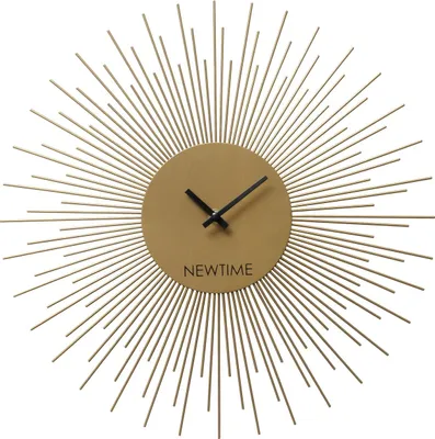 Produktbild von BOLTZE Wanduhr "Grova" aus Metall in gold H40cm, Uhr, Sonne