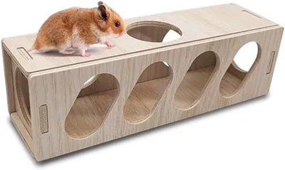 Immagine prodotto di Nascondiglio in legno per criceti nani e piccoli animali, grande