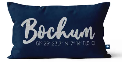 Produktbild von VfL Bochum Kissen marine Koordinaten