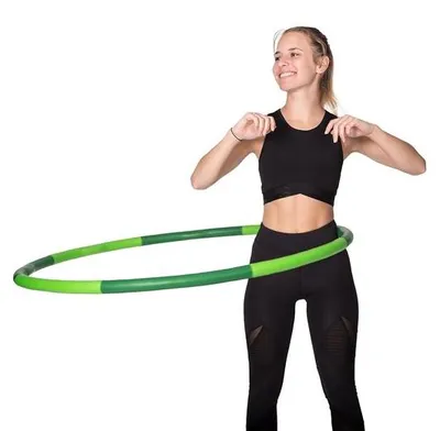 Image de Famanu, cerceau de fitness, 1,2 kg - Vert/Vert foncé