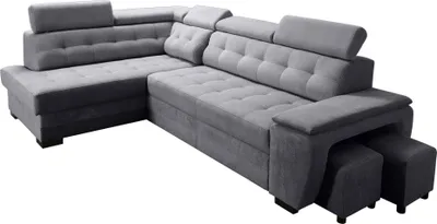 Produktbild von Robin Grand Ecksofa mit Schlaffunktion Bettkasten Kopfstützen 277x180x86 Antracite Links