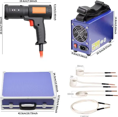 Image de Chauffage par induction, 1500W de puissance maximale, chauffage sans flamme, 1500W, fiche EU