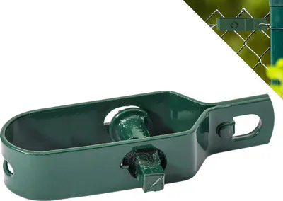Produktbild von Fepro® Drahtspanner verzinkt, grün kunststoffbeschichtet, 100mm - 1 Stück, ideal für Maschendrahtzaun Spanndraht, Zaunspanner, Drahtzaun Spanner für Garten Spanndraht Wildzaun Forstzaun Weidezaun