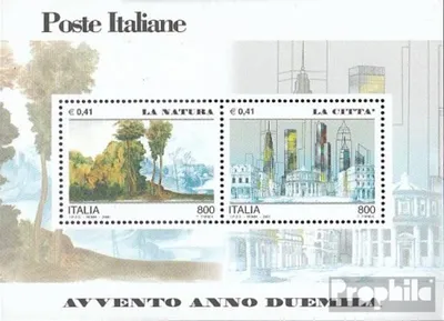 Produktbild von Briefmarken Italien 2000 Mi Block23 (kompl.Ausg.) postfrisch Eintritt in das Jahr 2000