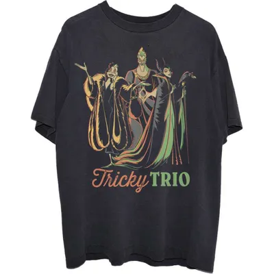 Zdjęcie produktu dla Disney | Oficjalna koszulka zespołu | Tricky Trio, rozmiar S, kolor czarny