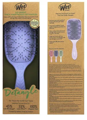 Image de Wet Brush Go Green, épilateur pour cheveux épais, couleur violet