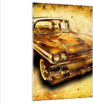 Produktbild von Bilder auf glas - Einteilig - Auto klassisch Limousine Geschwindigkeit - 80x120cm - Glasbilder - Wandbilder - Bilder - Wanddekoration aus Glas - Glas Bilder - Wandbild auf Glas - GPA80x120-0526