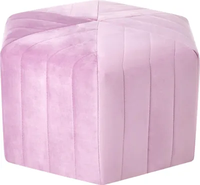 Obrázek produktu pro BELIANI Puf světle fialový sametový taburet 29 x 53 x 48 cm čalouněná šestihranná podnožka glamour styl