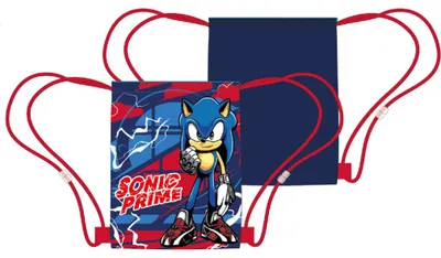 Productafbeelding van Sonic sporttas 40 cm, kinderturnzak, Prime SEGA tas