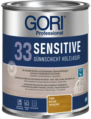 Produktbild von GORI Professional 33 SENSITIVE, Dünnschicht-Holzlasur, eiche, 0,75 l