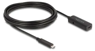 Zdjęcie produktu dla DeLOCK 80028, 5 m, USB C, USB C, USB 3.2 Gen 2 (3.1 Gen 2), 10 Gbit/s, Czarny