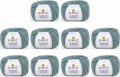 Immagine prodotto di 10 gomitoli di DMC Sublime Alpaca – pregiato filato per lavoro a maglia a mano, 50% alpaca pregiata e 50% lana degli altipiani (colore 807)