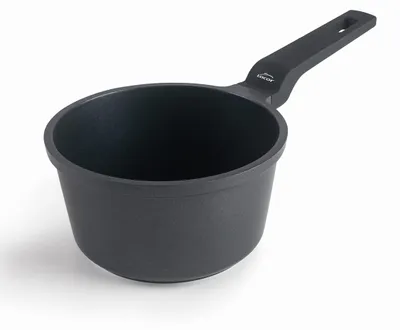 Mini-Braatpfanne, Aluguss, Ø14 cm, 1 l, antihaft, schwarz