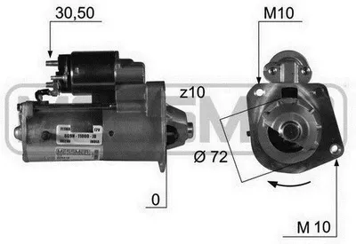 Obrázek produktu pro ERA 220418A Startér 1,4 kW pro FORD MONDEO IV Turnier (BA7) 12 V