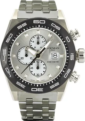 Produktbild von 0217V2-0KAGNKBR0 Italy Herrenuhr Stealth Chronograph silber Ref. 0217 Locman