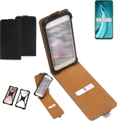 Produktbild von K-S-Trade Handyhülle Schutzhülle kompatibel mit Elephone PX Pro Hülle Case Cover Flip Style Bumper schwarz 1x