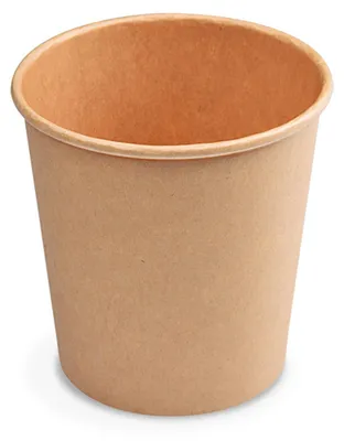 Produktbild von 250x Heiß- und Kaltgetränkebecher Pappbecher braun 80 ml 110 ml 'XS' Ø 62mm
