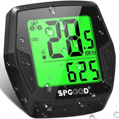 Image de Compteur de vélo sans fil 21 fonctions étanche HD-Tacho DisplayAuto Start/Stop Auto MémoireSPGOOD