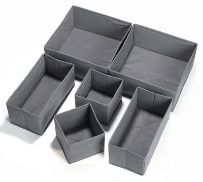 Produktbild von Graue Stoffen Kleideraufbewahrungsbox, Faltdose, Organizer